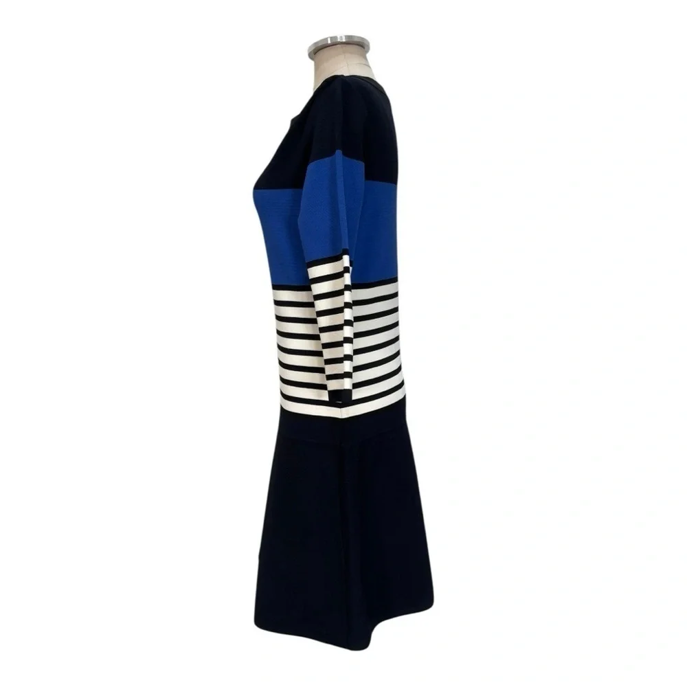 Kate Spade Sleeve Striped Scuba Dress Size Large